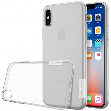 Dünne Handyhülle für iPhone XS / iPhone X "Nature" - transparent