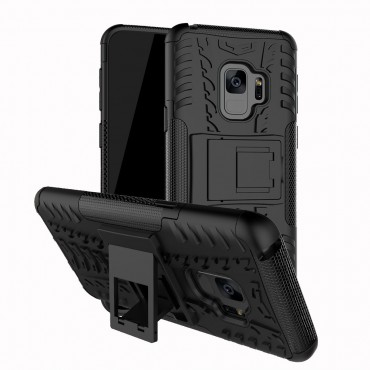 Handyhülle für Samsung Galaxy S9 Plus "Tough" - hybrid - schwarz