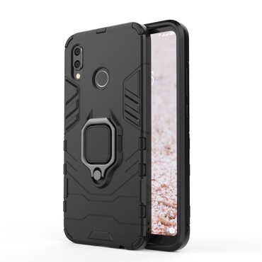 Huawei P20 Lite robuste Handyhülle "Impact X Ring" - schwarz