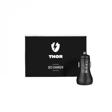 Auto Ladegerät THOR Quick Charge 3.0 und Power Delivery 20W - schwartz Auto Ladegerät THOR Quick Charge 3.0 und Power Delivery 20W - schwartz