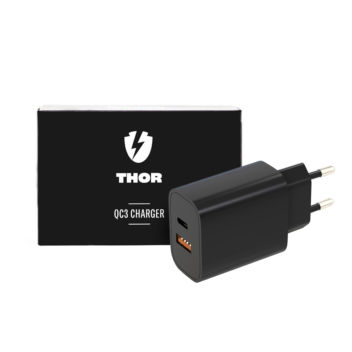 Wand Ladeadapter Optishield® THOR Quick Charge 3.0 & Power Delivery 20W