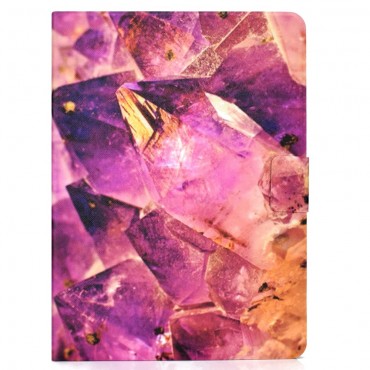 Moderne Hülle "Marble" für iPad Pro 11 2018 aus Kunstleder - violett