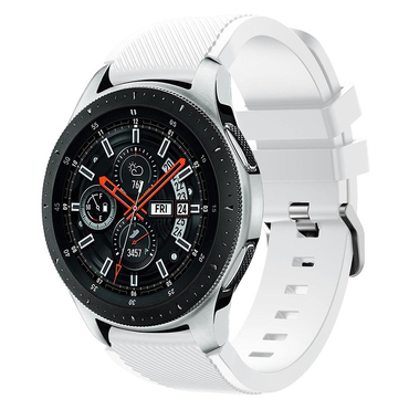 Ersatzarmband für Samsung Galaxy Watch 46 mm aus Silikon - weiß
