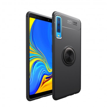 Samsung Galaxy A7 2018 TPU Handyhülle "Multi Ring" - schwarz