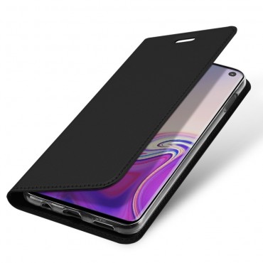 Moderne Handytasche "Skin" für Samsung Galaxy S10e aus Kunstleder - schwarz
