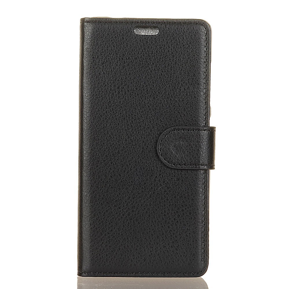 Elegante Handytasche "Litchi" für Huawei P30 Pro - schwarz