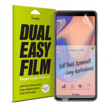 Schutzfolie "Dual Easy Film" für Samsung Galaxy A7 2018