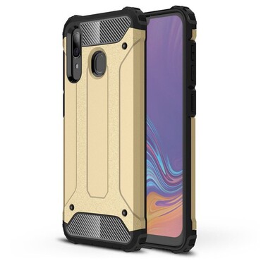 Robuste Hülle "Rock" für Samsung Galaxy A30 / Galaxy A20 - goldfarbig