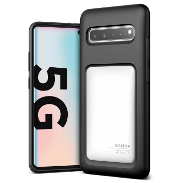 Samsung Galaxy S10 Handyhülle VRS Design "Damda High Pro Shield" - cream white