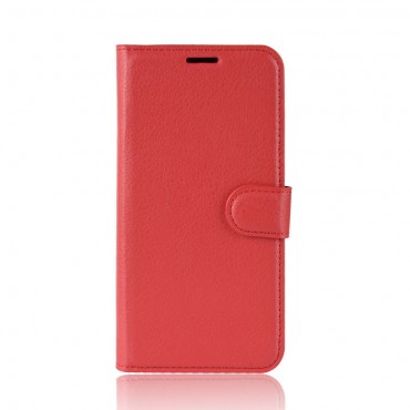 iPhone 11 Pro Max Handytasche "Litchi" - rot