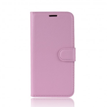 iPhone 11 Pro Max Handytasche "Litchi" - pink