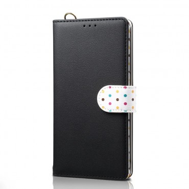 Elegante Handytasche "Dot Strap" für iPhone 11 Pro - schwarz