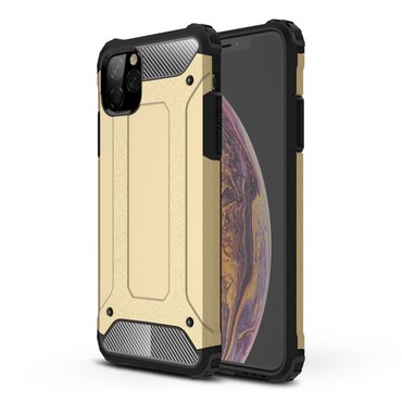 Robuste Hülle "Rock" für iPhone 11 Pro Max - goldfarbig
