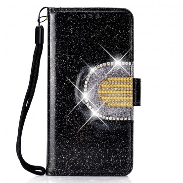 Moderne Handyhülle "Glitter" für iPhone 11 Pro Max - schwarz