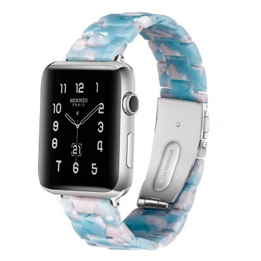 Ersatzarmband für Apple Watch Series 5 40mm aus Kunstharz - blau