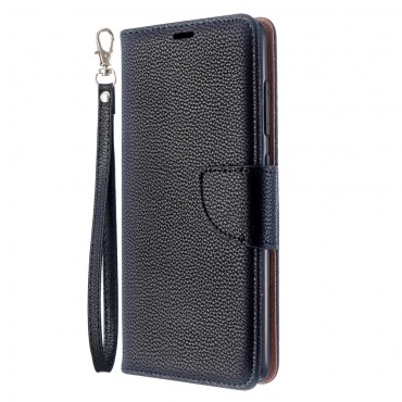 Samsung Galaxy A51 Handytasche "Litchi" - schwarz Samsung Galaxy A51 Handytasche "Litchi" - schwarz