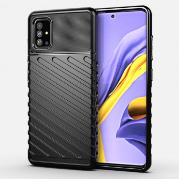 Samsung Galaxy A51 TPU Handyhülle "Titan X" - schwarz Samsung Galaxy A51 TPU Handyhülle "Titan X" - schwarz