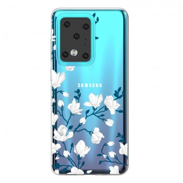 Samsung Galaxy S20 Ultra TPU Handyhülle "Blue Flower"
