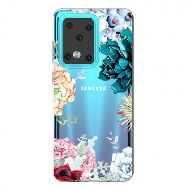 TPU Handyhülle für Samsung Galaxy S20 Ultra "Lush Flowers" - dünne