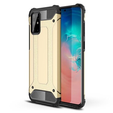 Robuste Hülle "Rock" für Samsung Galaxy S20 Plus - goldfarbig