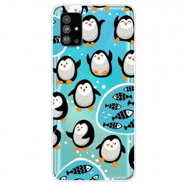 Dünne TPU Handyhülle für Samsung Galaxy S20 "Penguins"