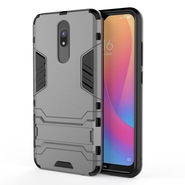 Handyhülle für Xiaomi Redmi 8A "Impact X" - robuste - grau