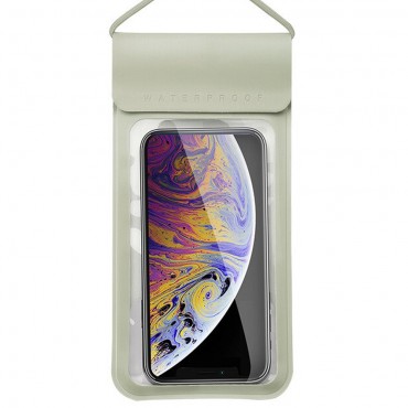 Unterwasser Handyhülle für sorgenfreie Nutzung von Mobilgeräten in allen Situationen - silbern