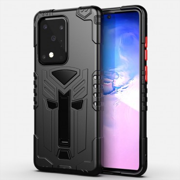 Hybrid TPU Handyhülle für Samsung Galaxy S20 Ultra "King" - schwarz