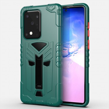 Hybrid TPU Handyhülle für Samsung Galaxy S20 Ultra "King" - grün