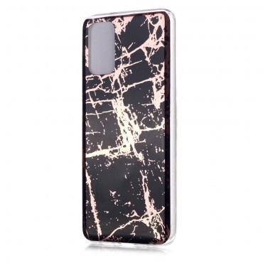 Samsung Galaxy S20 Plus TPU Handyhülle "Metal Marble" - schwarz