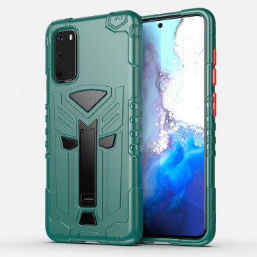 Hybrid TPU Handyhülle für Samsung Galaxy S20 "King" - grün