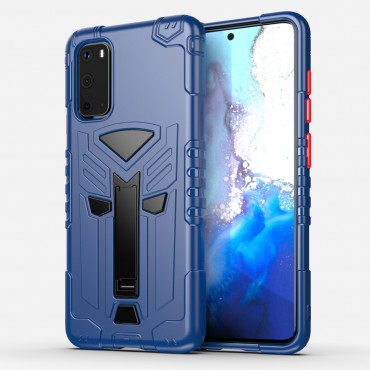 Hybrid TPU Handyhülle für Samsung Galaxy S20 "King" - blau