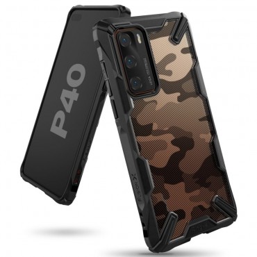 Hülle für Huawei P40 Ringke "Fusion X Design" - camo black