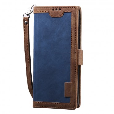 Samsung Galaxy S20 Handytasche "Vintage Splice" - blau