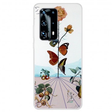 Huawei P40 Pro TPU Handyhülle "Butterfly Vine"