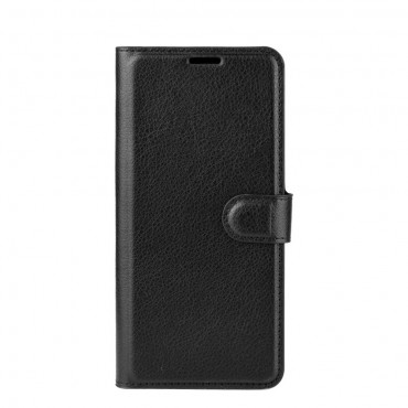 Samsung Galaxy A21s Handytasche "Litchi" - schwarz