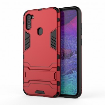 Handyhülle für Samsung Galaxy A11 "Impact X" - robuste - rot