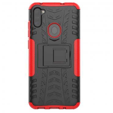 Handyhülle für Samsung Galaxy A11 "Tough" - hybrid - rot