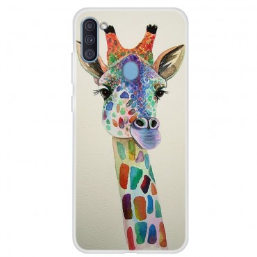 TPU Handyhülle für Samsung Galaxy A11 "Giraffe" - dünne