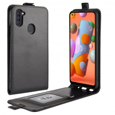 Moderne Klapphülle für Samsung Galaxy A11 - schwarz