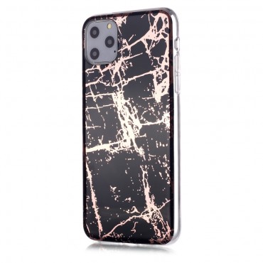 iPhone 11 Pro Max TPU Handyhülle "Metal Marble" - schwarz