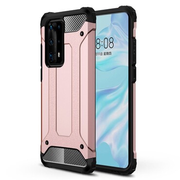 Robuste Hülle "Rock" für Huawei P40 Pro Plus - pink Robuste Hülle "Rock" für Huawei P40 Pro Plus - pink
