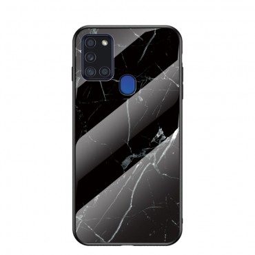 Samsung Galaxy A21s Handyhülle "Glass Marble" - schwarz