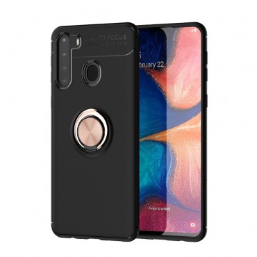 Samsung Galaxy A21 TPU Handyhülle "Multi Ring" - pink