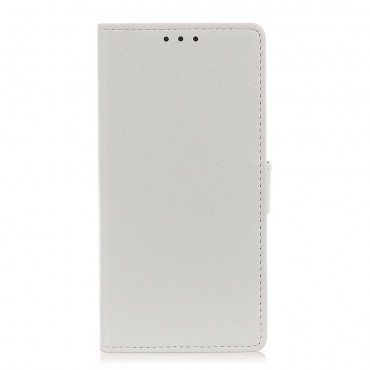 iPhone 12 Pro Max Handytasche "Litchi" - weiß