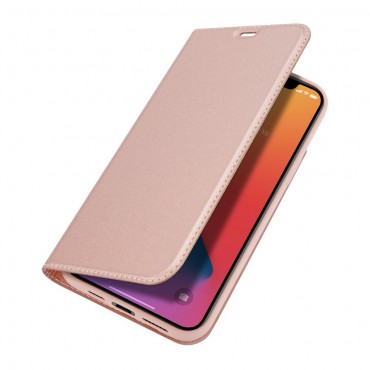 Moderne Handytasche "Skin" für iPhone 12 Pro Max aus Kunstleder - pink Moderne Handytasche "Skin" für iPhone 12 Pro Max aus Kunstleder - pink
