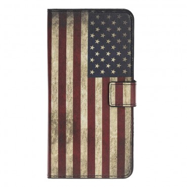 Moderne Handytasche "Retro USA" für iPhone 12 / iPhone 12 Pro