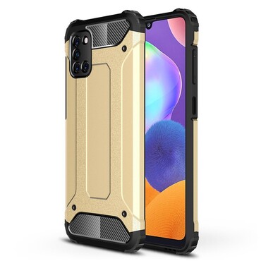 Robuste Hülle "Rock" für Samsung Galaxy A31 - goldfarbig