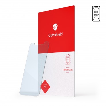 Schutzglas für iPhone 12 / 12 Pro 3D Full-Body Optishield Pro hohe Qualität - schwarz