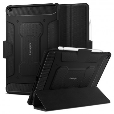 Spigen Hülle für iPad 10.2 2019 / iPad 10.2 2020 / iPad 10.2 2021 "Rugged Armor Pro" - schwarz
